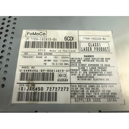 Магнитола Jaguar XF 2008-2015 7F6N18C815BA